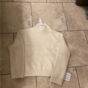 Topshop cresm color mock turtleneck sweater 0-2 size